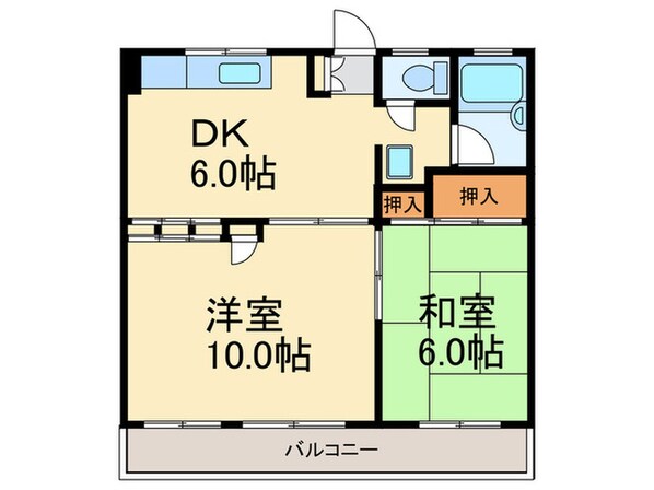 グリ－ンライフビルの物件間取画像